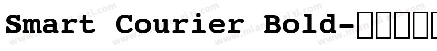 Smart Courier Bold字体转换